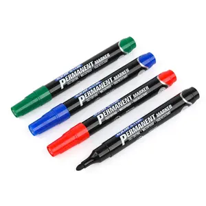 Pens And Markers Gxin G-113D Custom LOGO Tip Fast Drying Indelible Ink Writing Smoothly Bright Color Waterproof Permanent Marker Pen