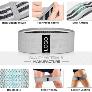 mujeres ejercicio pierna glúteos bandas elásticas de resistencia con deslizamiento discos bandas elasticas ejercicios - Product Image 2