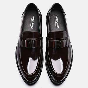 Chaussures Homme Décontractées en Cuir Véritable de Haute Qualité à Enfiler pour l'Automne - Plateforme à Semelle Épaisse, Bout Rond, Respirantes et Antidérapantes - Product Image 2