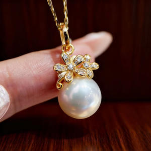 31480 Accesorios de Perlas DIY, Colgante de Plata S925 con Base Redonda Vacía de 11-13 mm para Colgante de Oro/Plata - Product Image 2