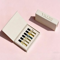 Coffret de découverte de parfums de luxe 6 pièces 2 ml avec fermeture magnétique, flacons d'échantillons de parfum, boîte cadeau en papier, kit de test personnalisé
