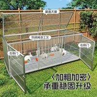 Cages à lapins de luxe extra-larges en gros avec un design épaissi et crypté pour l'élevage de lapins.