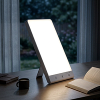 Lampe de luminothérapie LED 11000 Lux sans UV, lumière du jour, lampe SAD, luminosité réglable, Ra90 6000K pour la maison et le bureau