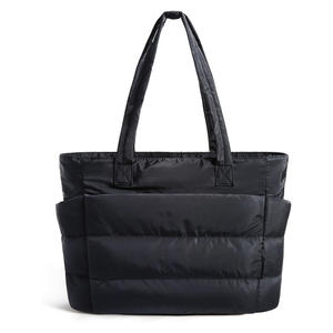Bolso de Hombro Tipo Tote con Cierre, de Capacidad Mediana a Grande, para Mujer, para Viajes Diarios, para Portátil, Bolso de Mano Portátil para Viajes de Invierno, Urbano - Product Image 3
