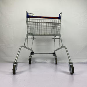 새로운 4 륜 금속 핸디캡 트롤리 장애인 슈퍼마켓 쇼핑 카트 트롤리 - Product Image 3