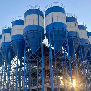 Silo de ciment de 20 tonnes silo mobile marque SDDOM 10 tonnes. 30 tonnes 50 tonnes 60 tonnes 100 tonnes efficacité silo de ciment en poudre