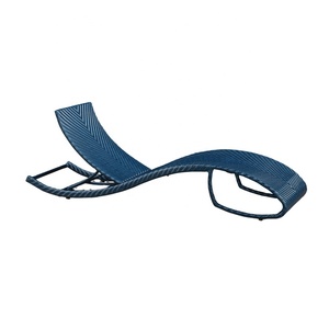 Thiết Kế Mới Nhôm PE Mây Đại Dương Phong Cách Địa Trung Hải Sóng Bãi Biển Chaise Mặt Trời Ngoài Trời Sang Trọng Hồ Bơi Hiện Đại Ghế Phòng Chờ - Product Image 2