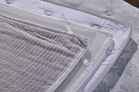 Matelas hybride à ressorts ensachés avec couche de latex, respirant, silencieux, soulagement de la pression, matelas pour chambre à coucher Queen King