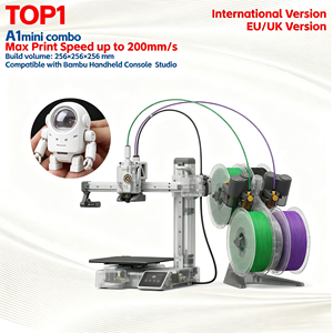 <span class=keywords><strong>Imprimante</strong></span> 3D de bureau A1 Mini Combo en bambou, économique et de qualité, débloquée pour l'UE, le Royaume-Uni et le monde entier, multicolore, FDM, contrôle <span class=keywords><strong>WiFi</strong></span> - Product Image 1