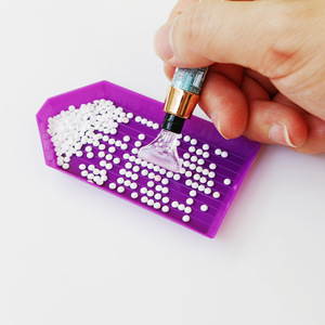 Monopoly bricolage artisanat plaque plateau diamant peinture accessoires en plastique perle tri plateau grande capacité diamant strass toile - Product Image 4
