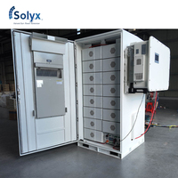 Système de stockage d'énergie Solyx avec garantie de 10 ans, refroidissement par air, tout-en-un, capacité de 100 kWh, 200 kWh, 215 kWh, 241 kWh, batterie Lifepo4