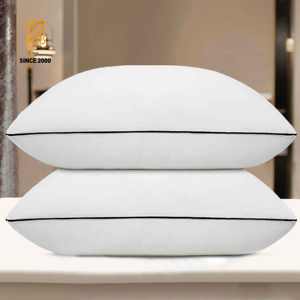 Oreillers de cou modernes de la collection Hôtel pour les dormeurs sur le côté et sur le dos, super doux, remplis de <span class=keywords><strong>microfibre</strong></span> alternative au <span class=keywords><strong>duvet</strong></span> - Product Image 5