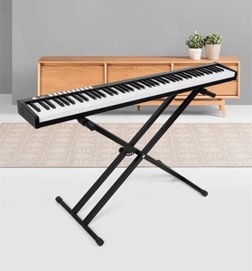 Support de <span class=keywords><strong>clavier</strong></span> électronique <span class=keywords><strong>double</strong></span> tube de type X Support de <span class=keywords><strong>clavier</strong></span> de piano pliable de style occidental pour instruments à cordes Accessoire - Product Image 1