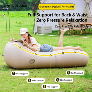 Colchón Inflable Plegable Moderno para Camping, con Cubierta Suave Aterciopelada, Respaldo Ajustable, para Uso en Exteriores y Parques - Product Image 6