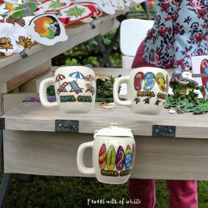 Recuerdo de Punta Cana, República Dominicana, Taza de Cerámica 3D de Media Copa, Forma Irregular, Diseño Art Deco, Regalos Empresariales, Recuerdos para el Hogar, Decoración de Viaje - Product Image 3