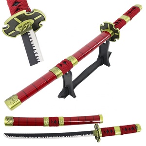 Vente en gros de métal Roronoa <span class=keywords><strong>Zoro</strong></span> <span class=keywords><strong>One</strong></span> <span class=keywords><strong>Piece</strong></span> Pirate Style Léger Anime Jouet <span class=keywords><strong>Katana</strong></span> Épée 45cm pour les 14 ans et plus Cosplay - Product Image 2