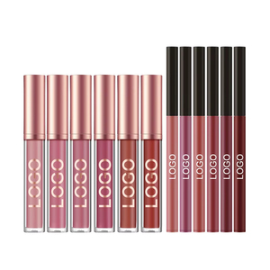 Ensemble de gloss liquide vegan imperméable et crayon à lèvres mat MLM, longue tenue, haute pigmentation, maquillage pour les lèvres non transférable pour tous les jours et les soirées - Product Image 5