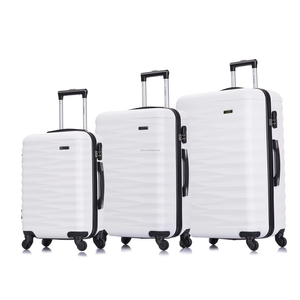 3 पीसी ट्रॉली सामान सेट एब्स + पीसी सामग्री शीनी सतह, सुरुचिपूर्ण डिजाइन. tsa लॉक. सूटकेस सेट. अनुकूलित रंग सामान सेट - Product Image 1