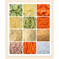 Kit de coupe-légumes électrique sans fil, râpe à fromage, trancheuse, 3 lames interchangeables, fonctionnement automatique, acier inoxydable