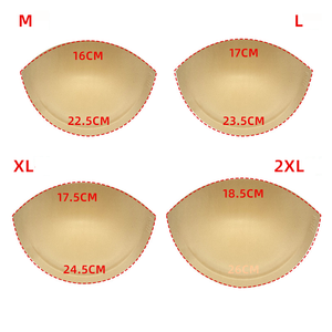 Venta al por mayor traje de baño bikini duro medio redondo sin Sujetador <span class=keywords><strong>push</strong></span> <span class=keywords><strong>up</strong></span> pad 50 pares de <span class=keywords><strong>copas</strong></span> de sujetador de espuma <span class=keywords><strong>para</strong></span> <span class=keywords><strong>coser</strong></span> - Product Image 3