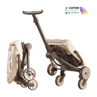 Poussette parapluie pliable pour bébé avec amortissement, maille respirante et double frein - Fournisseur Dropshipping