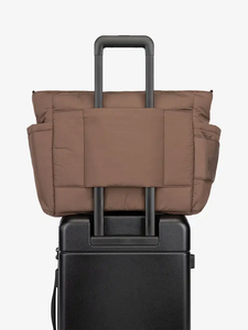 Sac fourre-tout matelassé léger personnalisé pour femmes fermeture ouverte résistante à l'eau en polyester et nylon de <span class=keywords><strong>couleur</strong></span> unie - Product Image 4