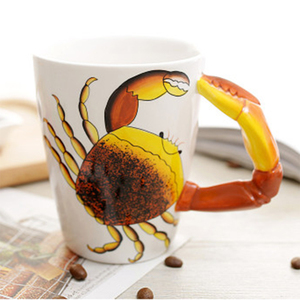 Mug à café en céramique créatif avec poignée en forme de coq 3D, peint à la main, tasse en céramique pour les amoureux des animaux, cadeau - Product Image 5