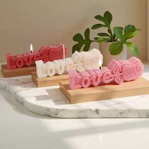 Love Rose Silicone <b>Mold</b> For <b>Candle</b> Cake Soap Making Valentine'S Day DIY Craft <b>Mold</b> - Product Image 2