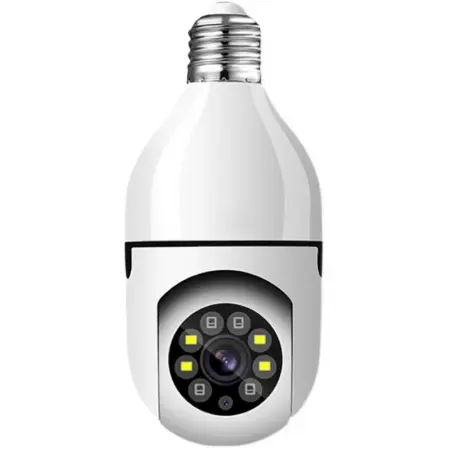 Kamera CCTV, penjualan pabrik penglihatan malam baru HD 360 Wifi 1080P Kamera CCTV bola lampu keamanan pengawasan Wifi IP PTZ