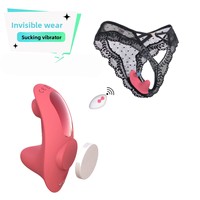 Mini Magnetischer Saugvibrator für Draußen Tragbar Unsichtbar Kabellos Fernbedienbar Aufladbarer Dildo Frauen-Sexspielzeug