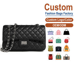 Bolso de Mano de Piel de Cordero de Primera Calidad, Acolchado, con Solapa Cruzada, Estilo Vintage, Otoño Invierno, Gran Capacidad, Regalo para el Día de San Valentín - Product Image 1