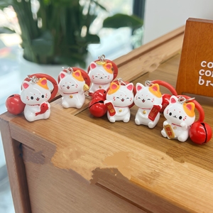 พว<span class=keywords><strong>ง</strong></span>กุญแจแมวกวักนำโชค ขายส่ง พว<span class=keywords><strong>ง</strong></span>กุญแจแมวกวักญี่ปุ่น กระดิ่<span class=keywords><strong>ง</strong></span>แมวกวักนำโชค จี้ห้อยพวงกุญแจแมวกวัก - Product Image 4