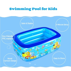 Grande <span class=keywords><strong>piscine</strong></span> gonflable rectangulaire d'extérieur pour enfants, <span class=keywords><strong>piscine</strong></span> gonflable en PVC pleine grandeur pour la plage et le jardin - Product Image 6