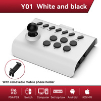 Manette de jeu classique Y01 pour arcade, avec interrupteur à bascule, pour ordinateur, téléphones mobiles Android et iOS, PS et PC