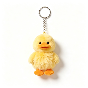 Portachiavi in Peluche Morbido a Forma di Coniglio, <span class=keywords><strong>Orso</strong></span>, Anatra, Rana, Gatto, Personalizzabile con Logo, Regalo, Mascotte Animale Soffice, OEM/ODM UYEAH - Product Image 4