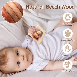 Jouets en <span class=keywords><strong>bois</strong></span> pour bébé pour 0-12 mois bébé <span class=keywords><strong>hochet</strong></span> en <span class=keywords><strong>bois</strong></span> garçons et filles cadeau de dentition en <span class=keywords><strong>bois</strong></span> - Product Image 5