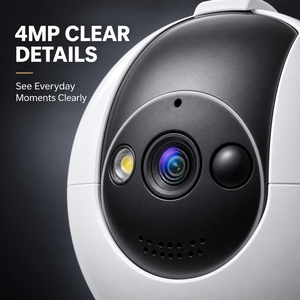 กล้องติดตามสัตว์เลี้ยงไร้สาย 4MP สำหรับแมวและสุนัข พร้อมรีโมทดูภาพสดและเสียง - Product Image 3