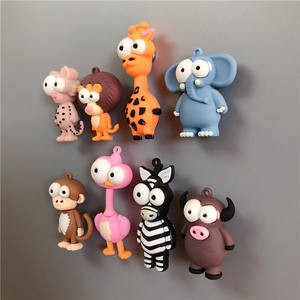 Imán para refrigerador personalidad creativa magnética pequeño animal <span class=keywords><strong>pizarra</strong></span> para niños pegatina 3D - Product Image 1