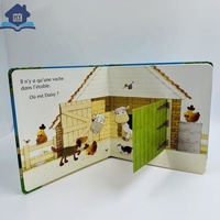 Livre pour enfants personnalisé avec nouveau design Couverture rigide revêtue de carton avec fonction de levage du rabat Couverture rigide enduite de papier d'art offset