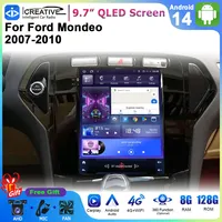 Autoradio 9,7 pouces pour Ford Mondeo 2007-2010, GPS, CarPlay, Android Auto, écran tactile, lecteur multimédia, DSP stéréo, mondial