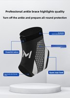 Attelle de cheville de compression sportive fixe en nylon respirant avec protection professionnelle pour la prévention des blessures au cyclisme en extérieur unisexe