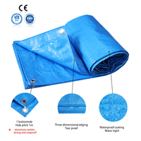 Bâche en plastique imperméable/résistant aux UV/PE/HDPE/polyéthylène/Poly-toile pour camion/camion/voiture/couverture de canopée, 150 g/m²