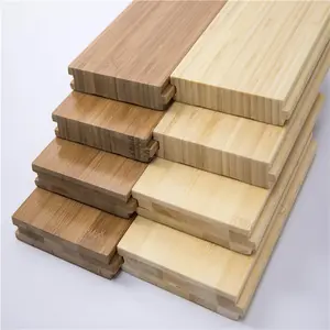 Multifunções carbonizado natural 100% puro bambu madeira piso interior bambu sólido piso