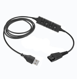 Beien-Cable adaptador de desconexión rápida DA80, Compatible con plantronic o Jabra QD a USB, con Control de volumen/silencio para auriculares - Product Image 3