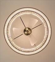 Ventilateur en cristal de style nordique lumière au plafond chambre à coucher de luxe salle à manger Led ventilateur de plafond moderne avec lumière et télécommande