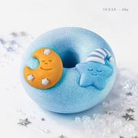 Bombes de bain effervescentes hydratantes en forme de donut, parfum personnalisé, marque privée, vente en gros pour enfants