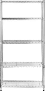 رفوف سلكية قابلة للتخصيص 5 رفوف تخزين خفيفة قابلة للتعديل وحدة غسيل الحمام خزانة - Product Image 4