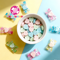Bulk Hartvormige Munt Tafelbonbons Groothandel OEM Frisse Adem Verschillende Fruit Smaken Snoepjes Koele Munt Lieve Pers Tablet Snoep