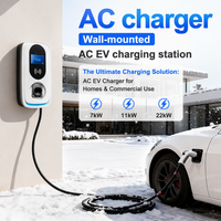 Chargeur de voiture électrique AC 22 kW, station de recharge pour véhicules électriques GBT OCPP, vente chaude