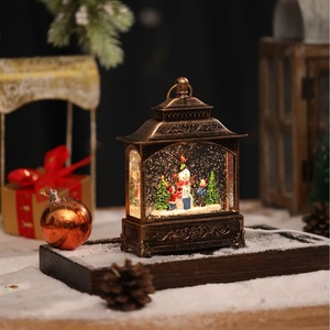 Dropshipping Shopify, Globo de Nieve Musical Navideño con Luces, Figura de Papá Noel, Decoración Festiva para Mesa - Product Image 2